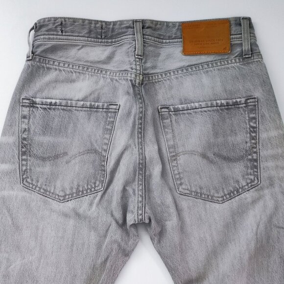 Jack & Jones jeans Erik anti fit hard washed light grey men's size 28/32 - Picture 4 of 16